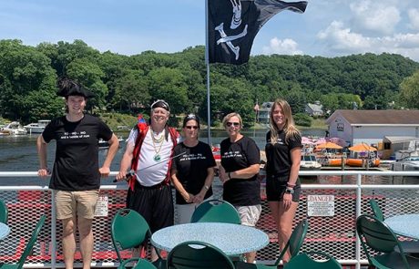 Participants in the Pirate Themed Cruise on the Star of Saugatuck Boat