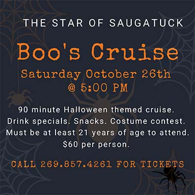 Halloween Themed Boo's Cruise on the Star of Saugatuck